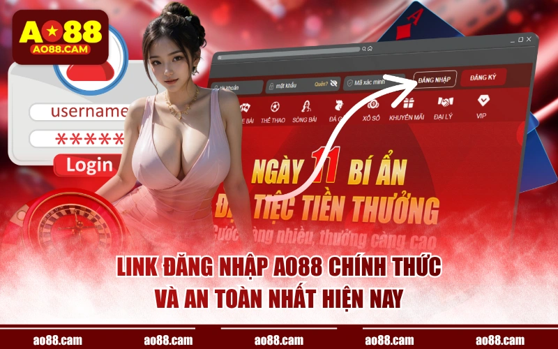 Link đăng nhập AO88 chính thức và an toàn nhất hiện nay
