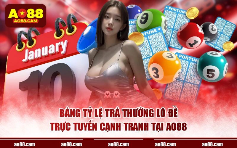 Bảng tỷ lệ trả thưởng lô đề trực tuyến cạnh tranh tại AO88